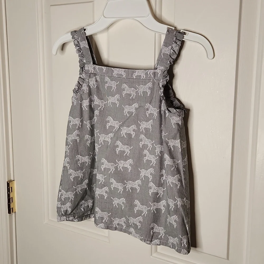 Gymboree Pinstriped Zebra Top Size 7